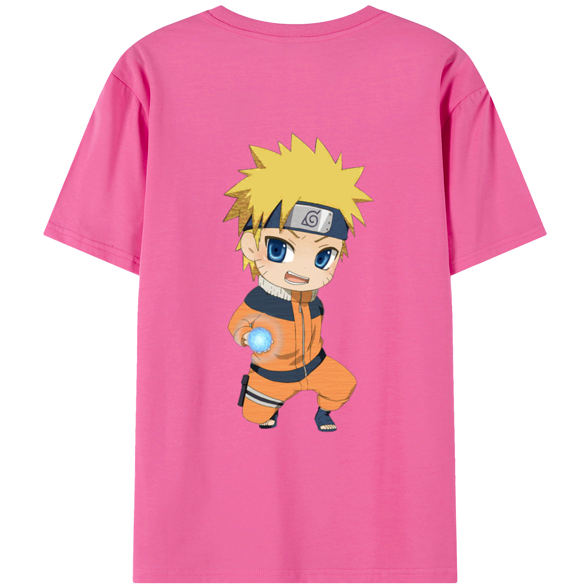 （画像用） NARUTO -ナルト- うずまき ナルト Uzumaki Naruto レディース半袖Tシャツ(バックプリント)